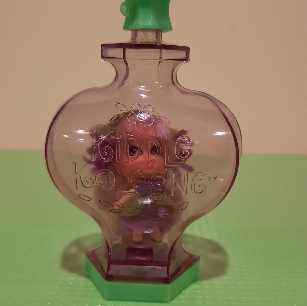 Purple and Green Bubble Container